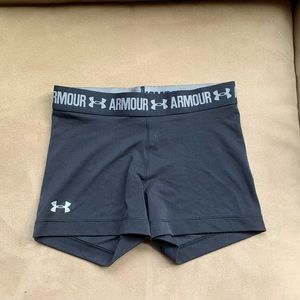 Under Armor black spandex shorts- NEVER WORN!!!!